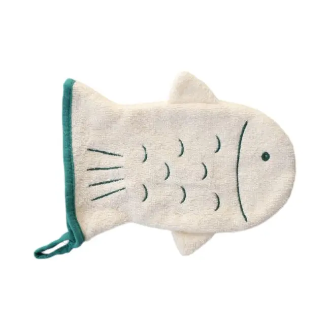 Gant de toilette poisson