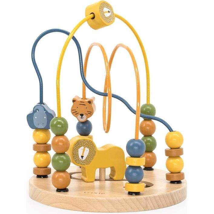 Labyrinthe à perles en bois animaux