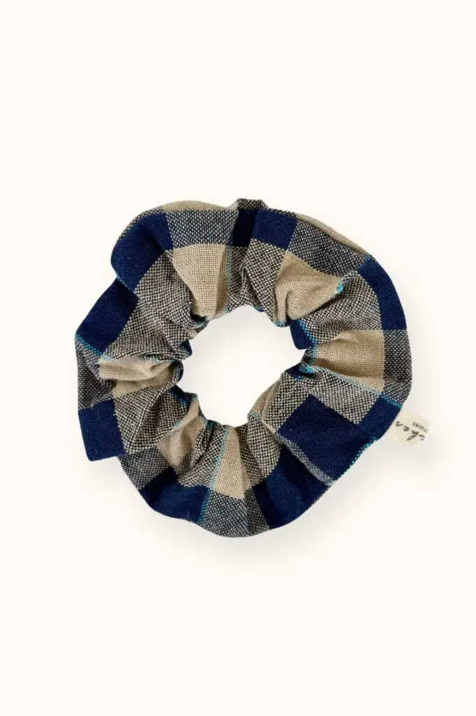 Chouchou Manju Khadi Carreaux Navy