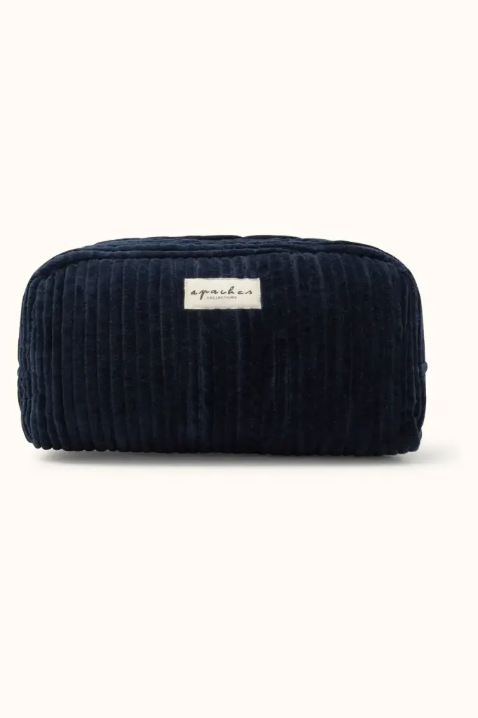 Big Trousse Gayane Velours Côtelé Navy
