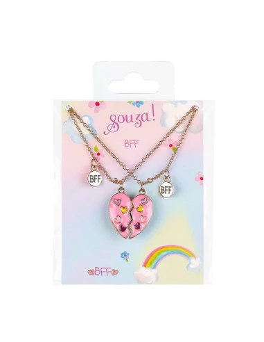 Set Cadeau BFF cœur 2 colliers