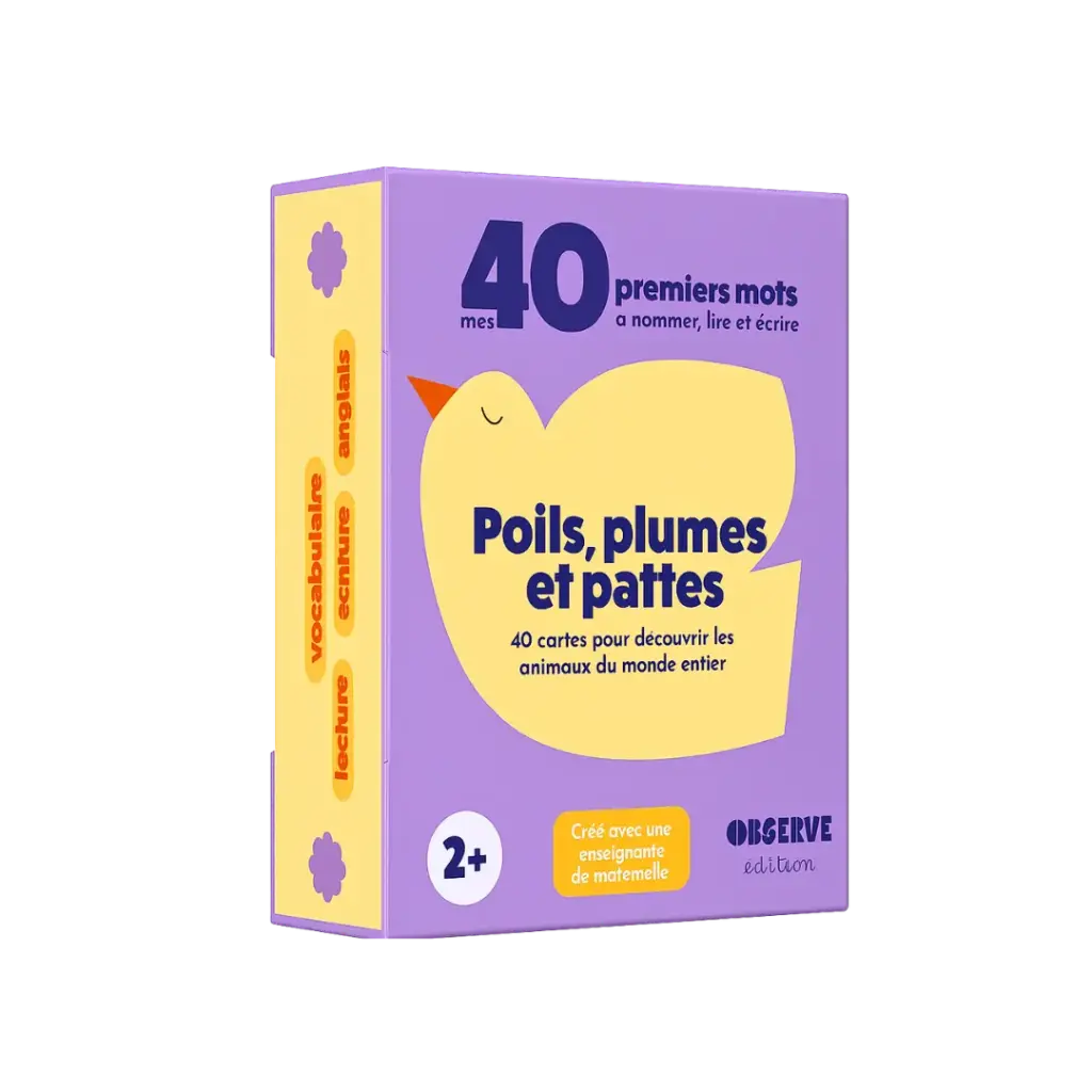 [OB-6610] Mes 40 premiers mots - Poils, Plumes et Pattes