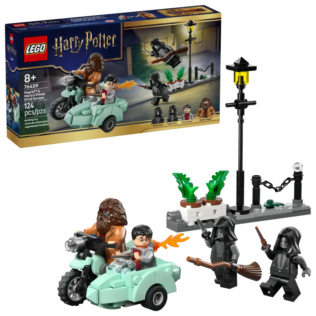 Hagrid et Harry s'échappent de Privet Drive Lego Harry Potter