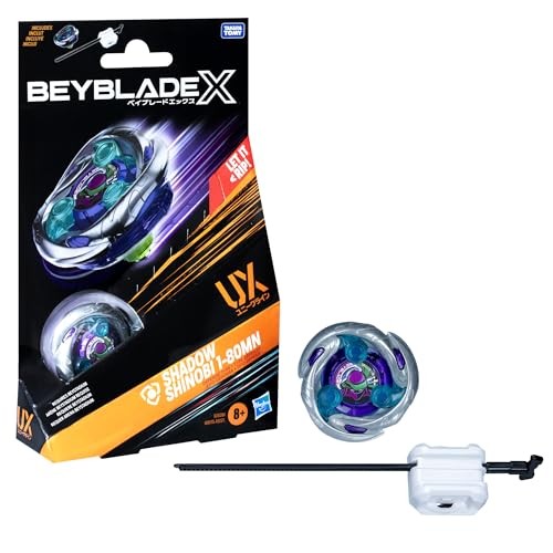 Beyblade X Shadow Shinobi 1-80MN UX Starter Pack Top and Launcher