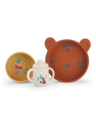 Set vaisselle silicone La forêt Mawa