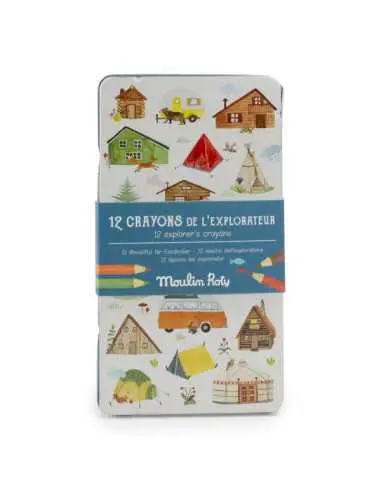 12 crayons de couleurs - L'Explorateur