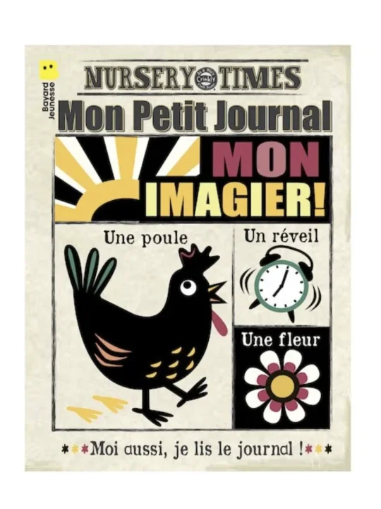 Mon Petit Journal Crinkly Imagier Noir et Blanc