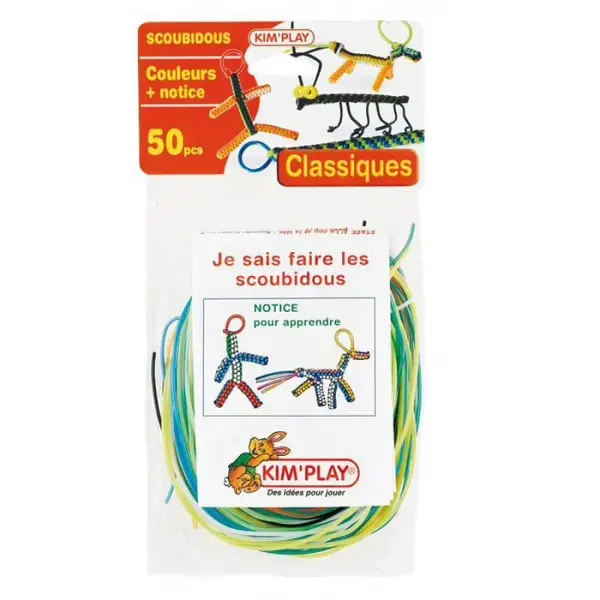 Scoubidous 50 fils avec notice