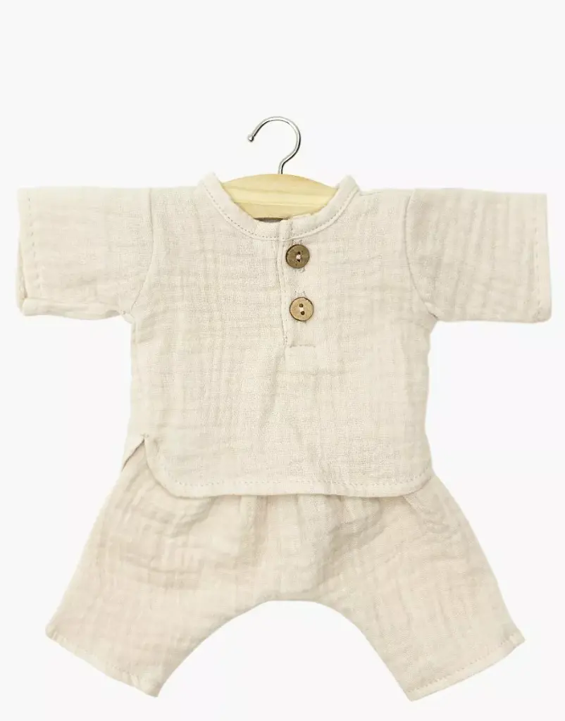 [MI-9837] Ensemble Andrea en gaze de coton mastic Babies Minikane