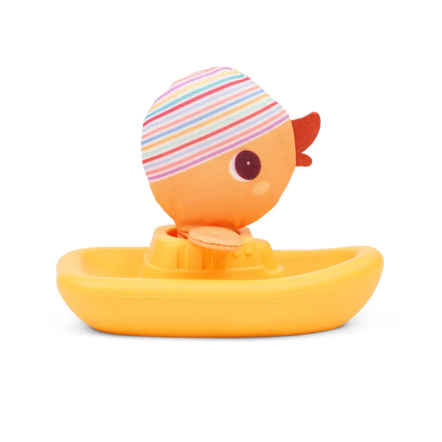 Gaspard le canard et son bateau flottant 