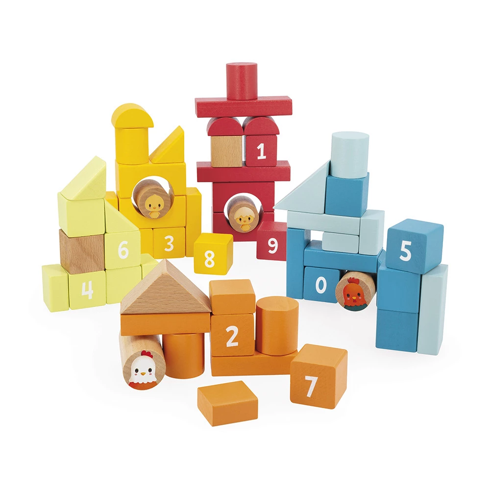 [JA-3300] Baril de construction Ferme 56 pièces (bois)