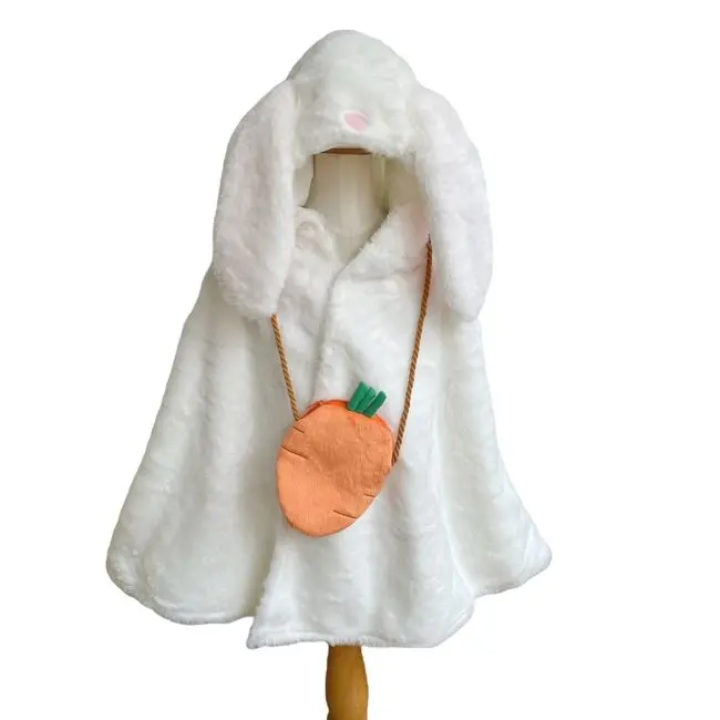Déguisement cape Lapin et Sac carotte