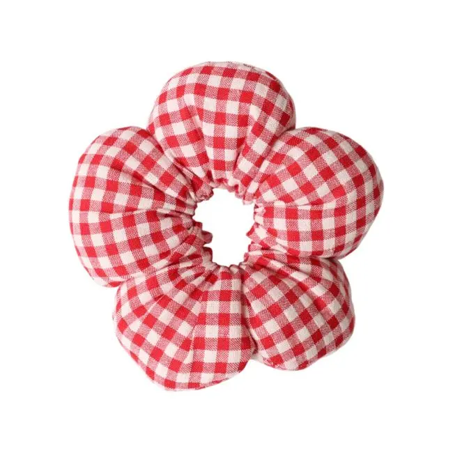 Chouchou carreaux vichy rouge - Vichy chéri 