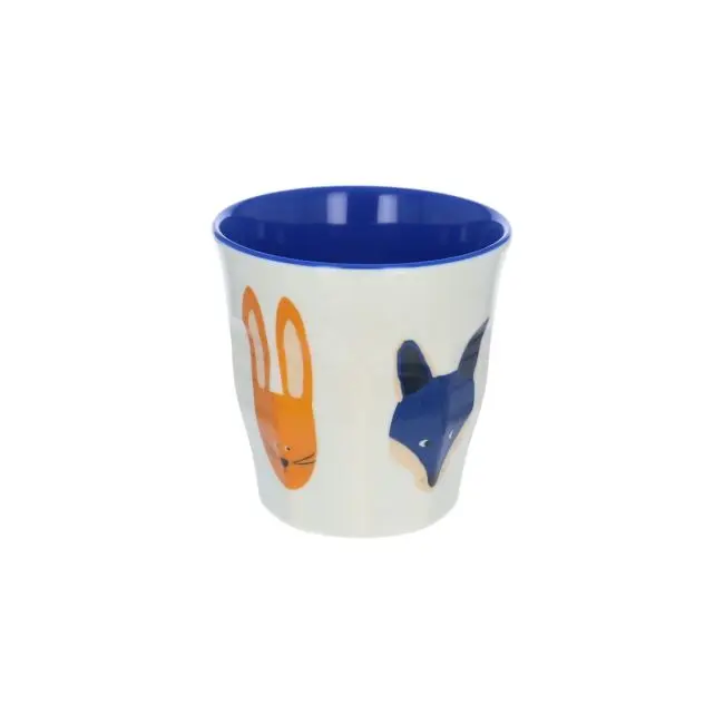 [PE-7244] Petit verre en mélamine Animaux écru