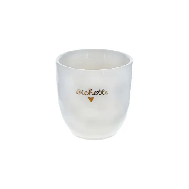 [PE-5074] Tasse à café "Bichette" cœur doré