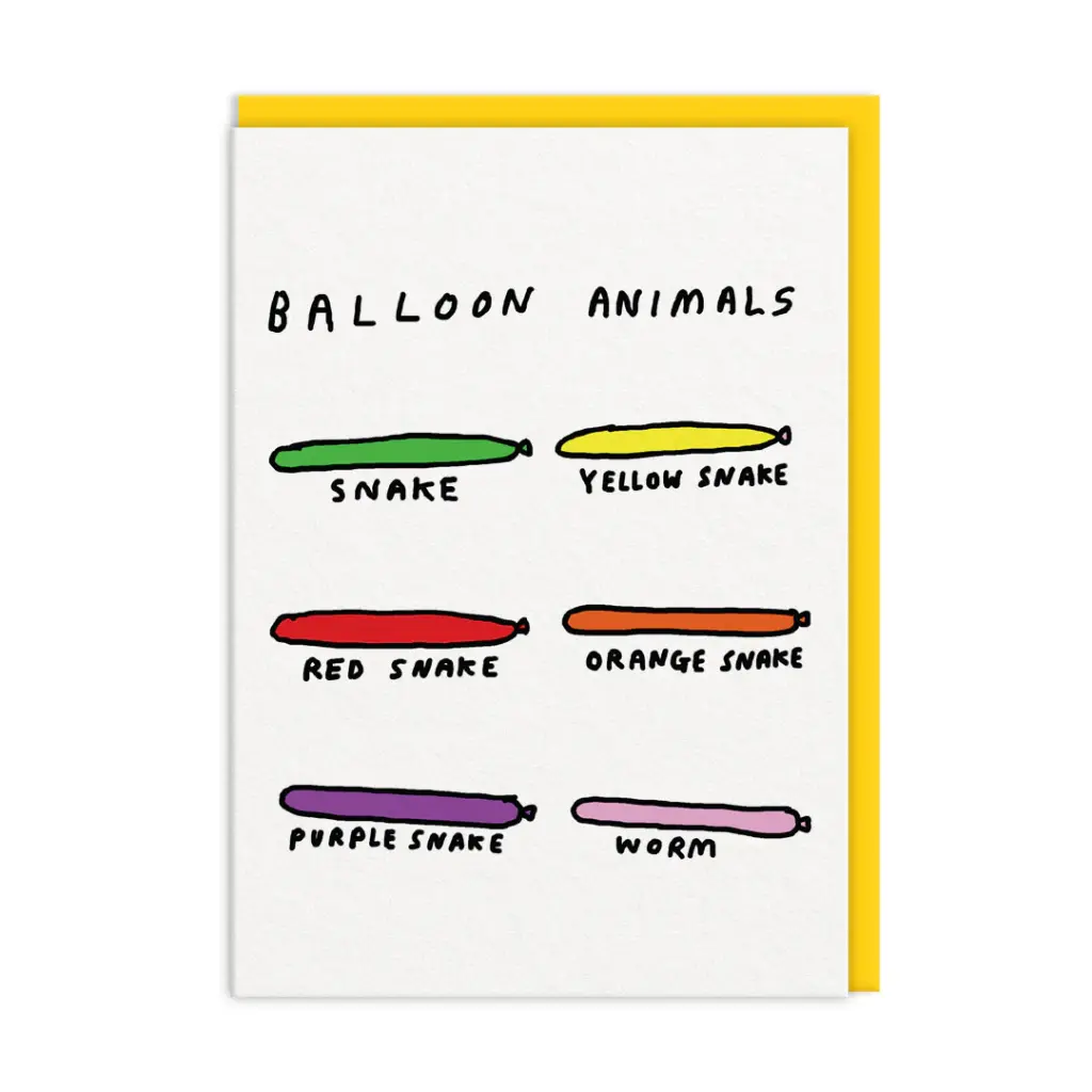 Balloon Animals Greeting Card 