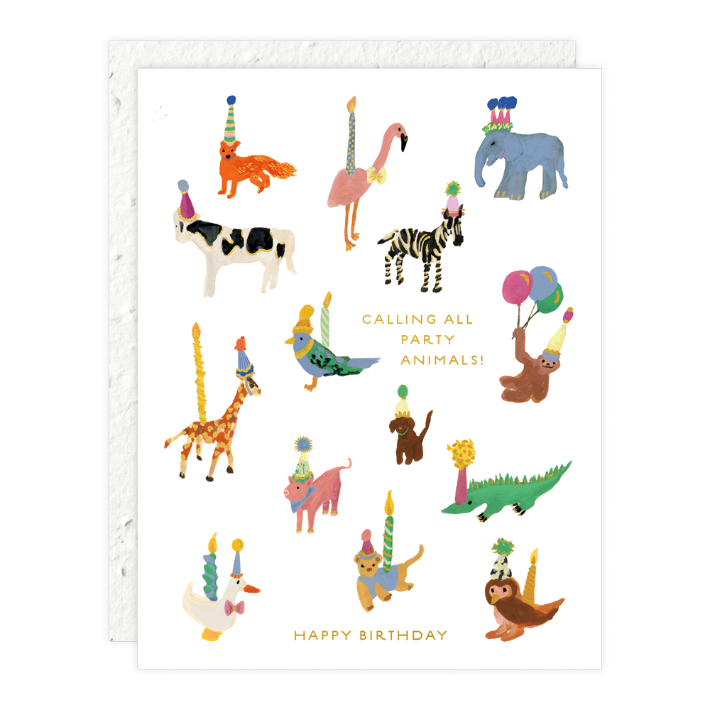 Party Animals Greeting Card 
