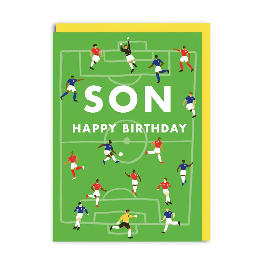 Son Football Birthday Card 