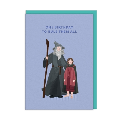 Gandalf and Frodo Greeting Card 