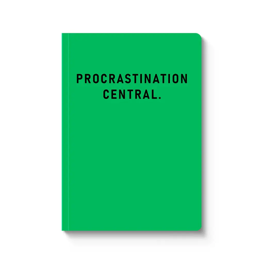 Procrastination Central A5 Notebook 