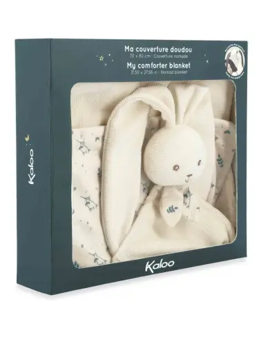 Couverture doudou lapin Crème 