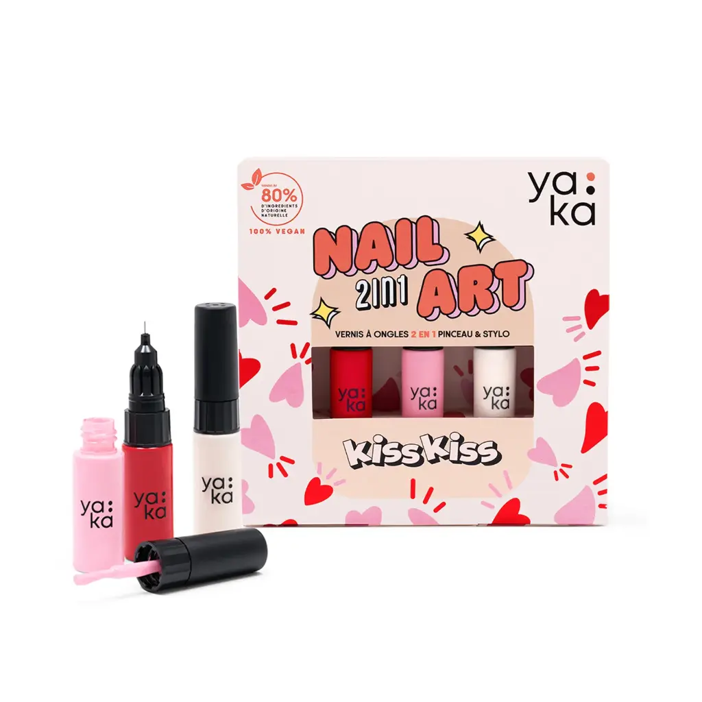 [YA-9192] Coffret vernis Nail art Yaka - Kiss Kiss