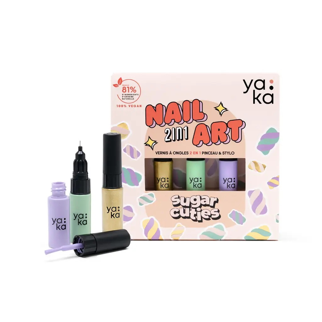 [YA-9208] Coffret vernis Nail art Yaka - Sugar Cuties