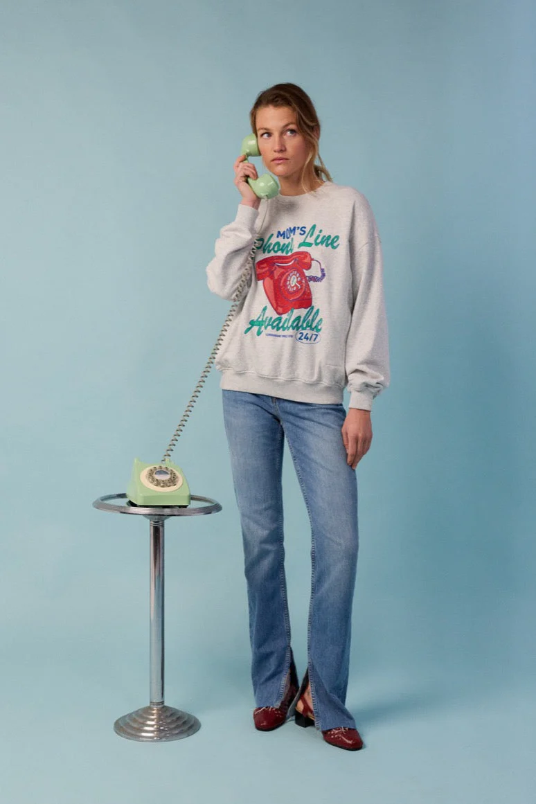 [TA-2167] Sweat d'allaitement Phone Line Taille M Tajinebanane