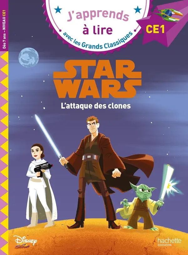 [HA-1247] Star Wars - L'attaque des clones - J'apprends à lire CE1