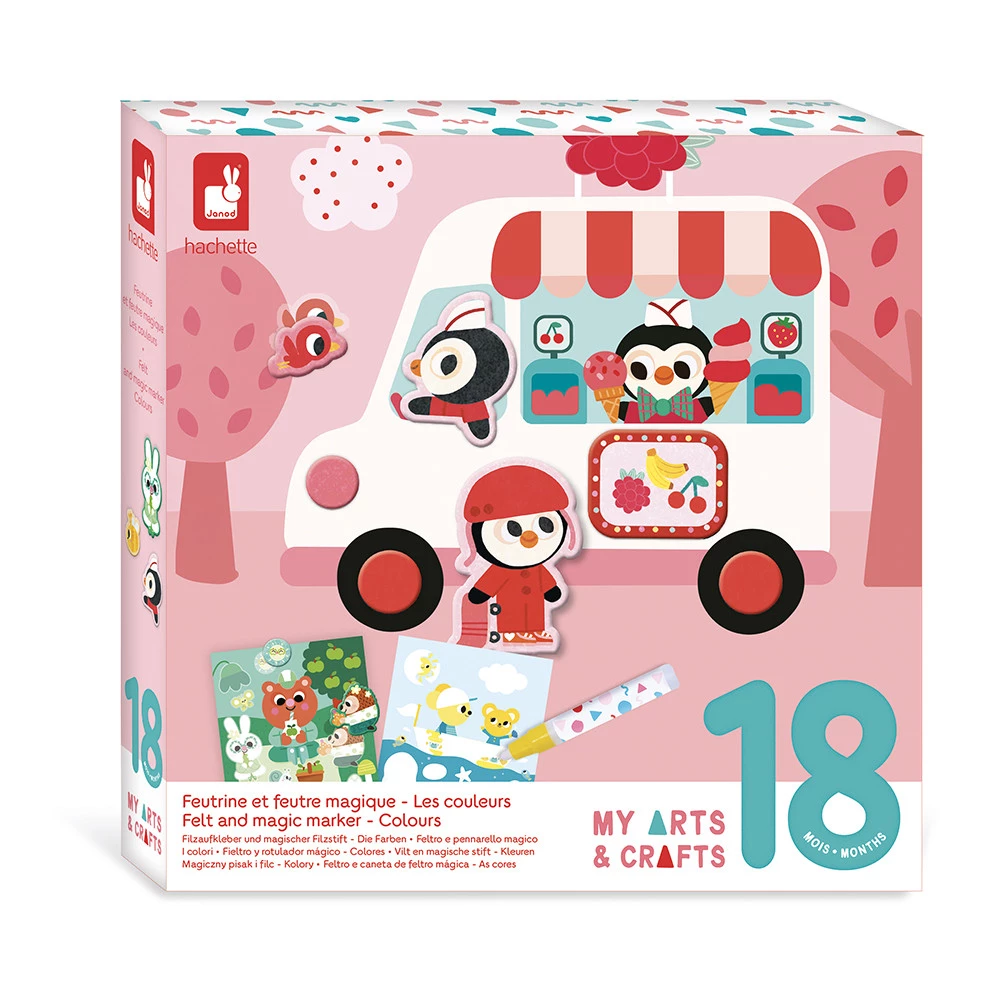 Coffret Créatif Feutrine et Feutre Magique - 18 mois