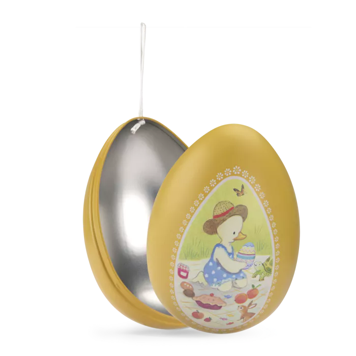 Grand Oeuf Métal Jaune (13,5x19cm)