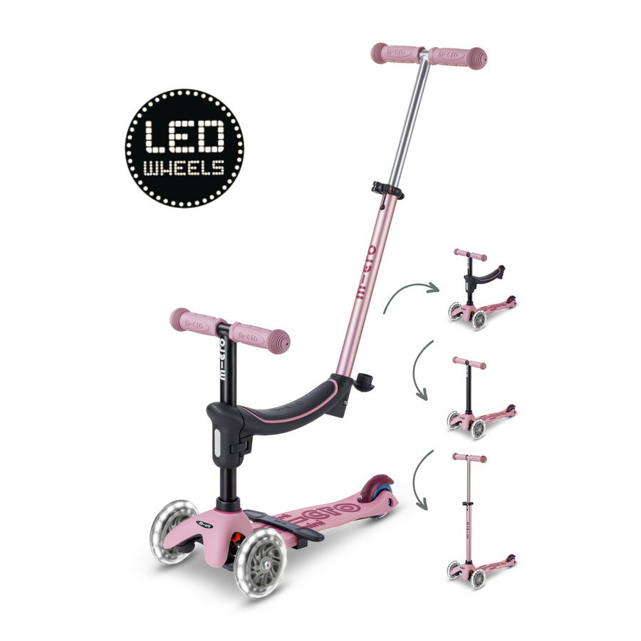 Micro Mini2Grow Deluxe LED Rose Trottinette