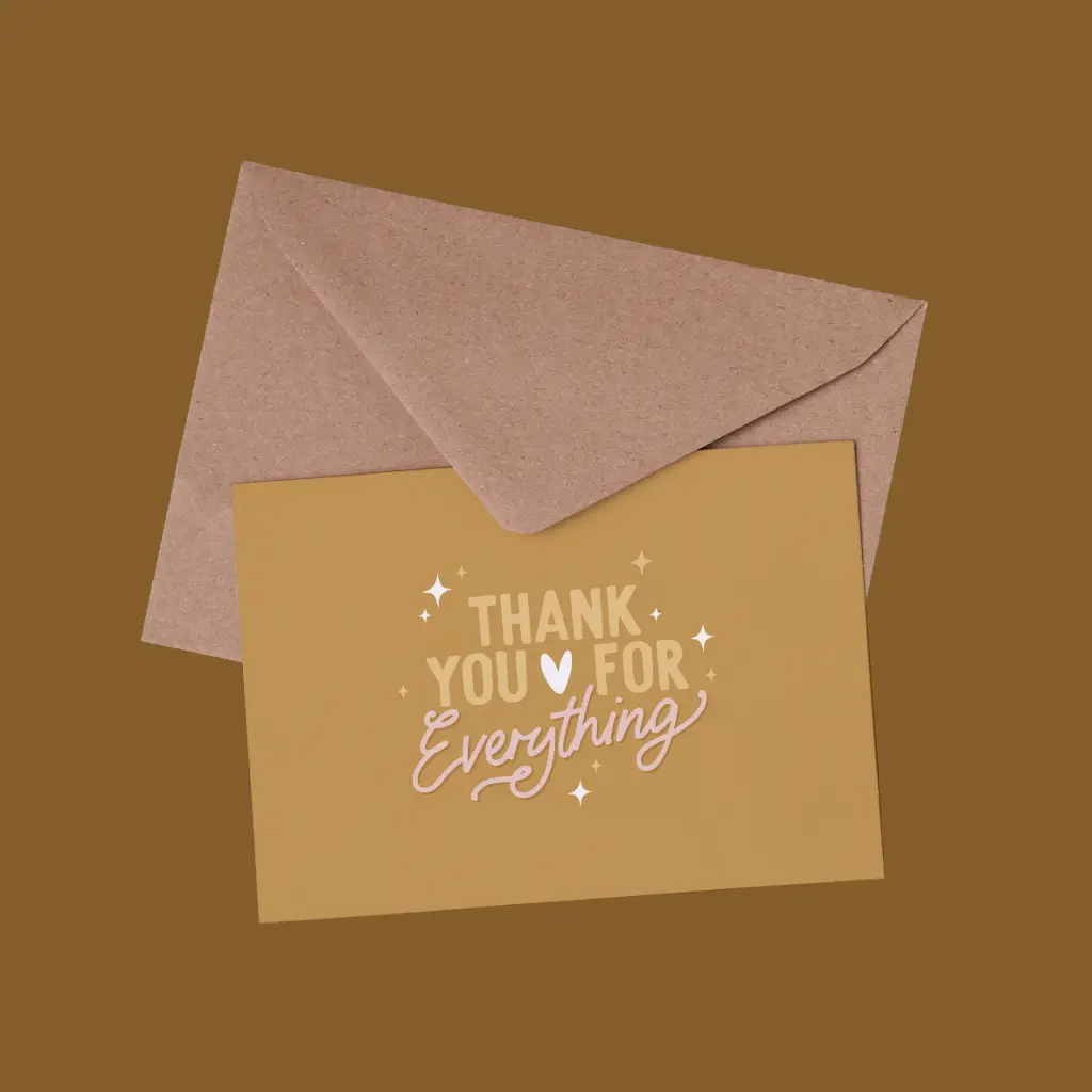 Carte Thank you for everything