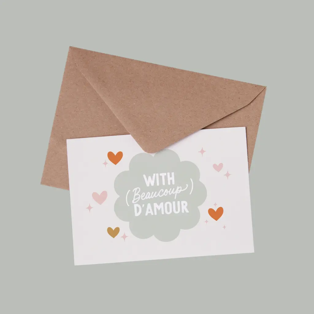 Carte With beaucoup d'amour