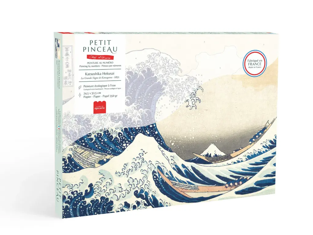 [PE-4965] Kit de Peinture au Numéro La grande vague de Kanagawa Hokusai