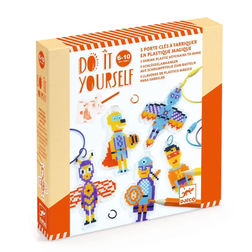 Porte-clés à fabriquer en Plastique magique