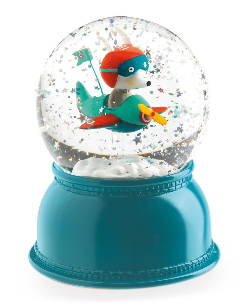 Veilleuse boule de neige Avion 
