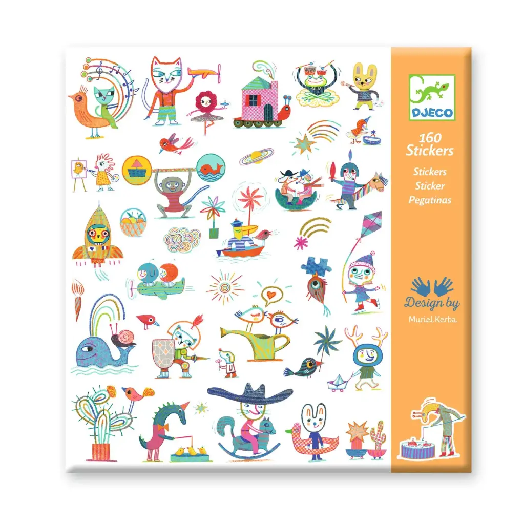 160 Stickers Gazette Djeco