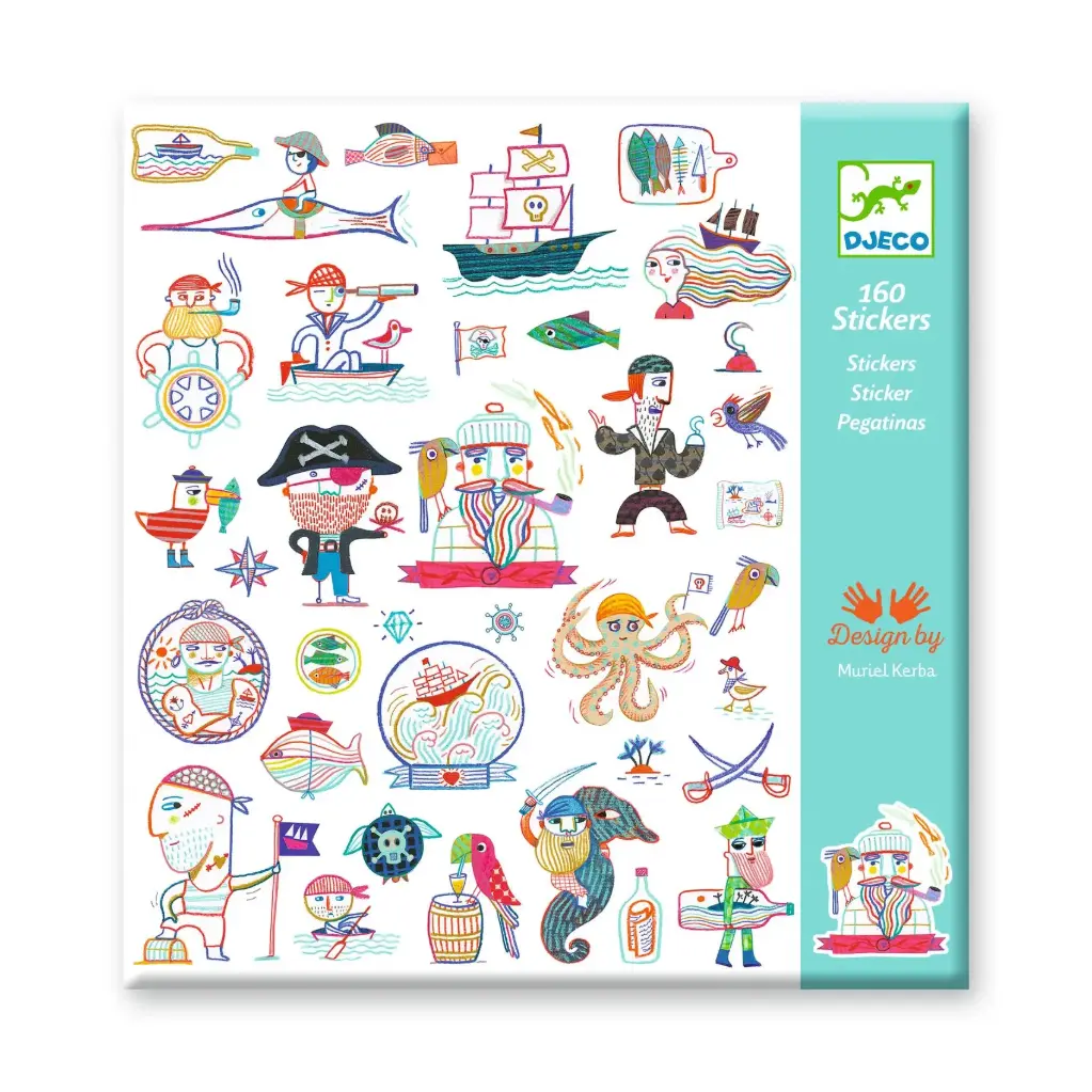 160 Stickers Les pirates attaquent