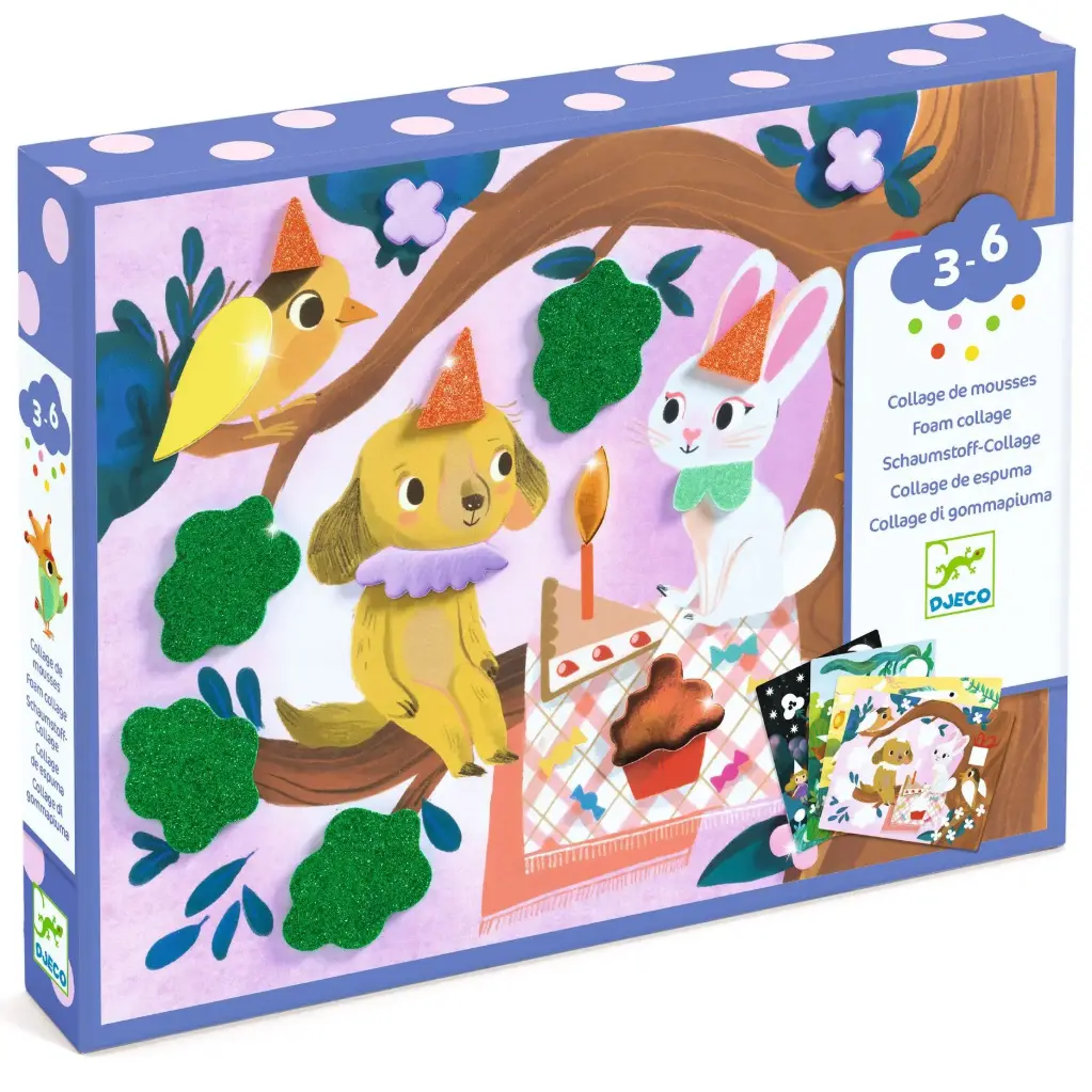 Collage de mousses Fêtes scintillantes