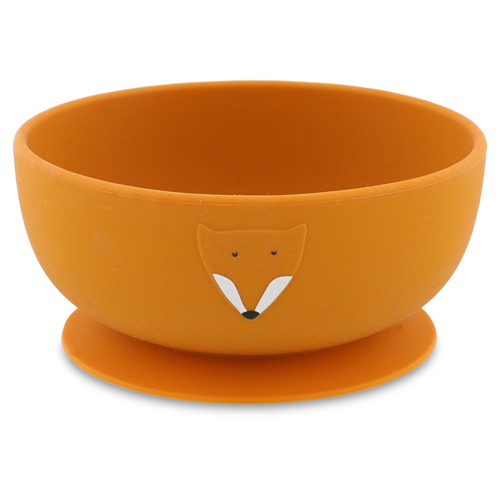 [TR-4465] Bol en silicone avec ventouse Mr. Fox 