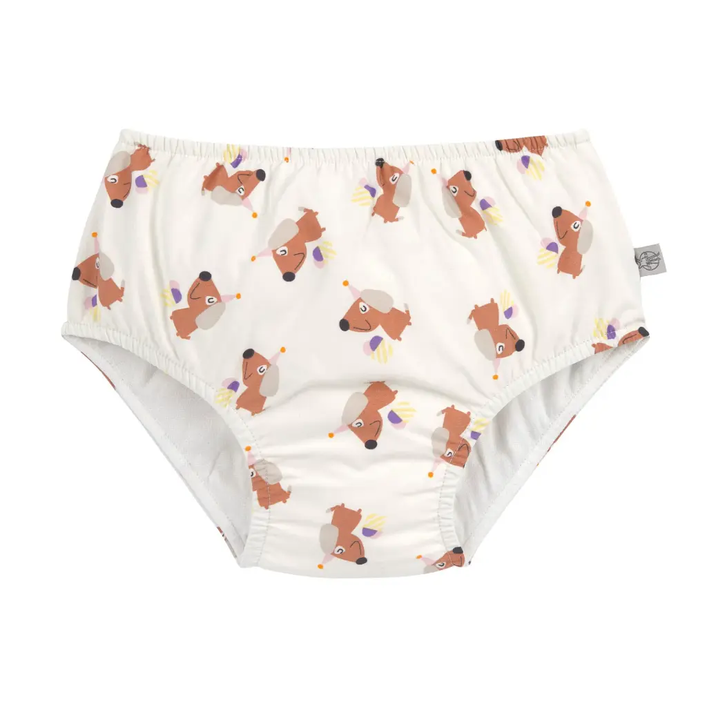 [LA-4667] Maillot de bain Couche bébé Glace Chien Blanc 74-80 (7-12 mois)