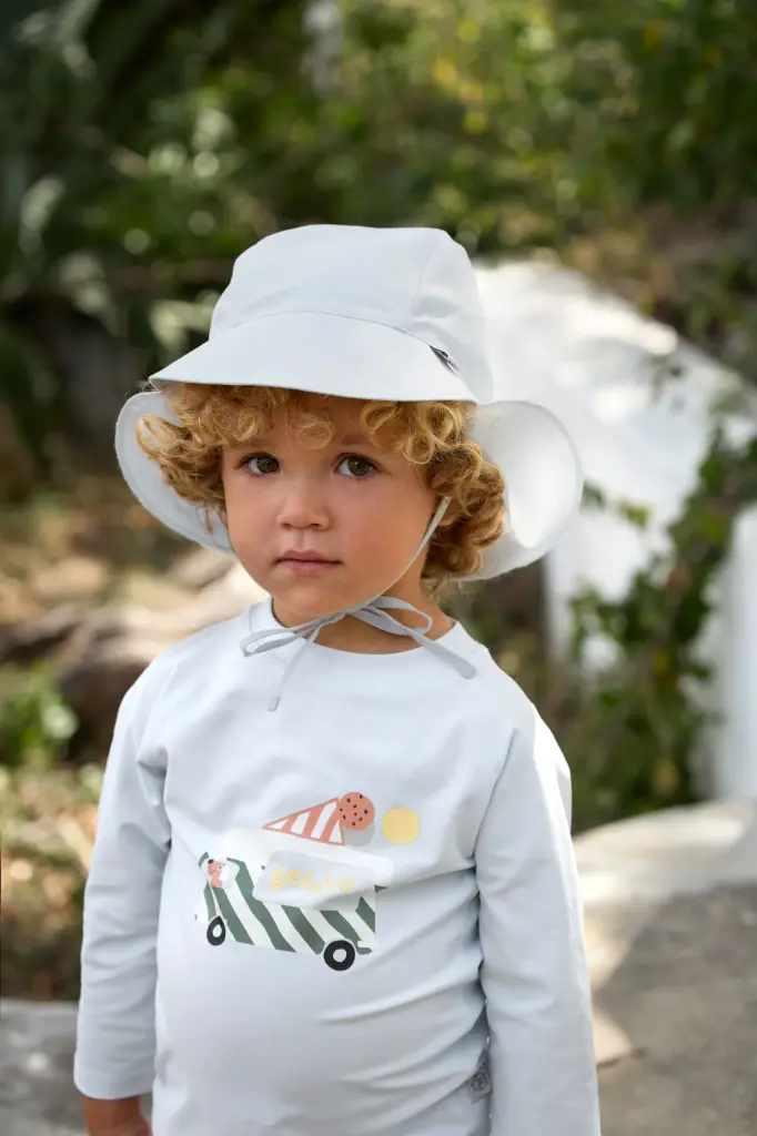 T-shirt de bain Manches longues Anti-UV Glace Bleu 74-80 (7-12 mois)