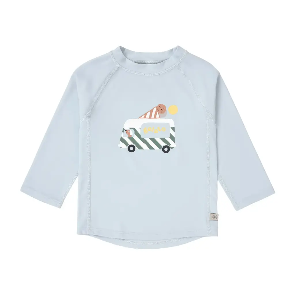 [LA-8542] T-shirt de bain Manches longues Anti-UV Glace Bleu 92 (19-24 mois)