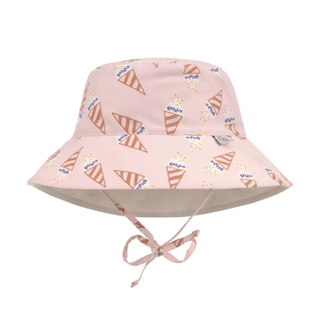 [LA-5664] Chapeau anti-UV Réversible Glace Rose 48-51 (1-3 ans) Lassig