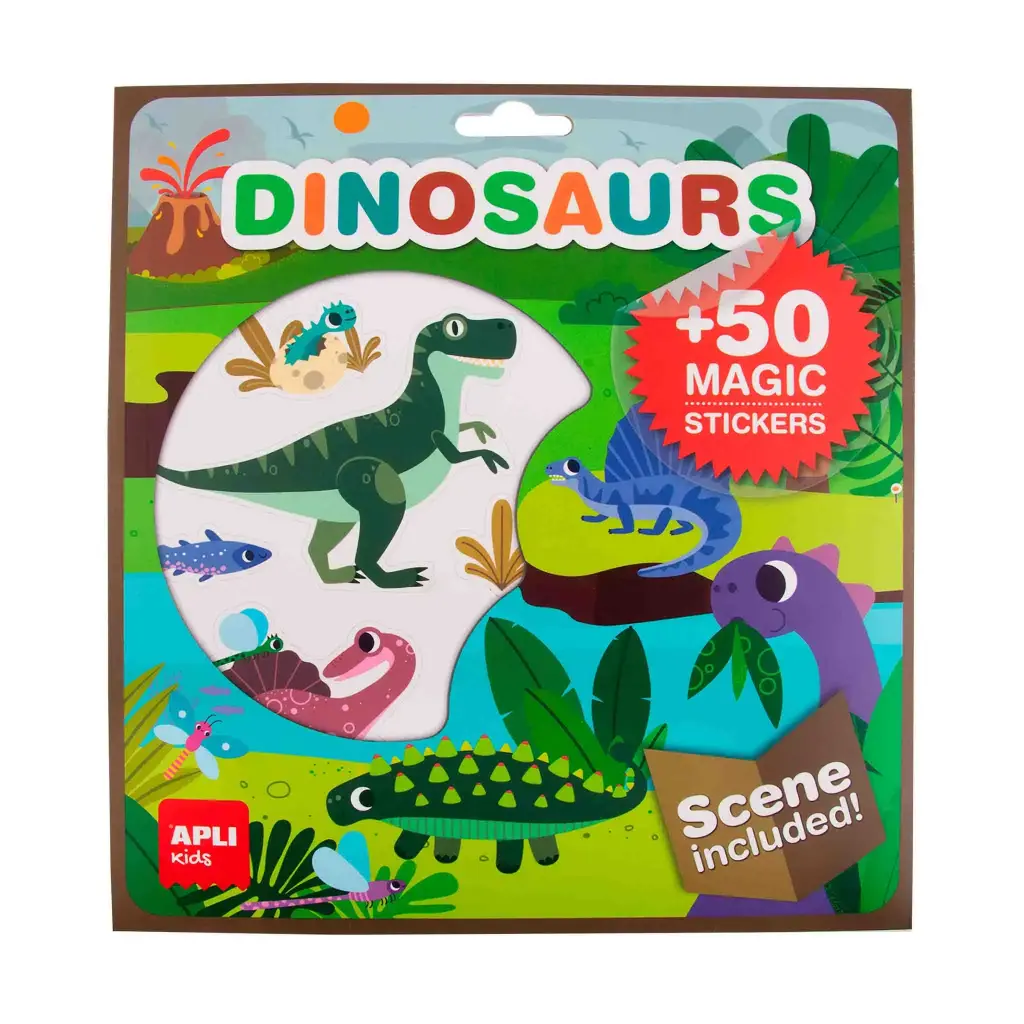 Autocollants avec scène Dinosaures
