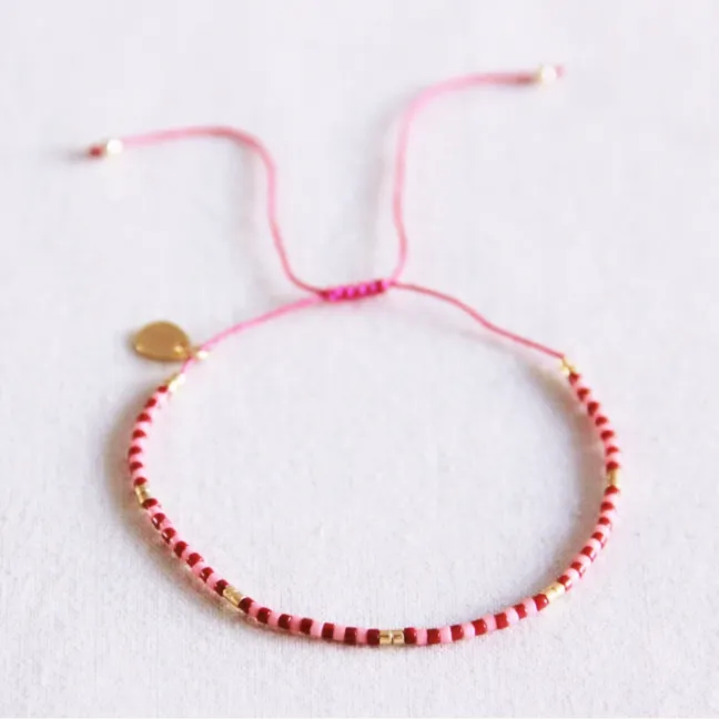 Miyuki Bracelet - pink/cherry - Bazou