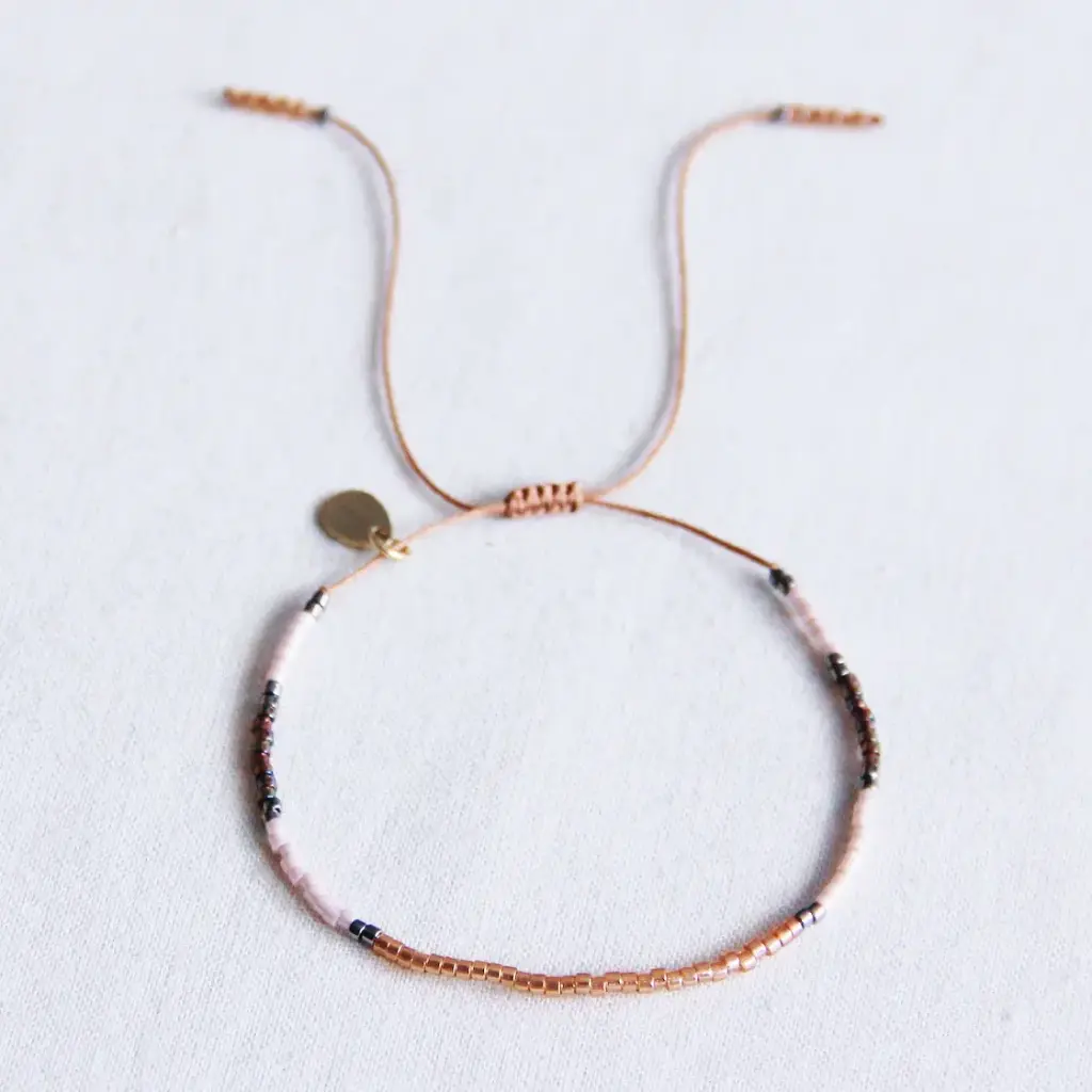 Miyuki Bracelet cognac/nude - Bazou