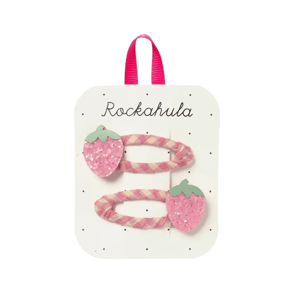 [RO-4952] Strawberry Fields Clips (Pinces à cheveux)