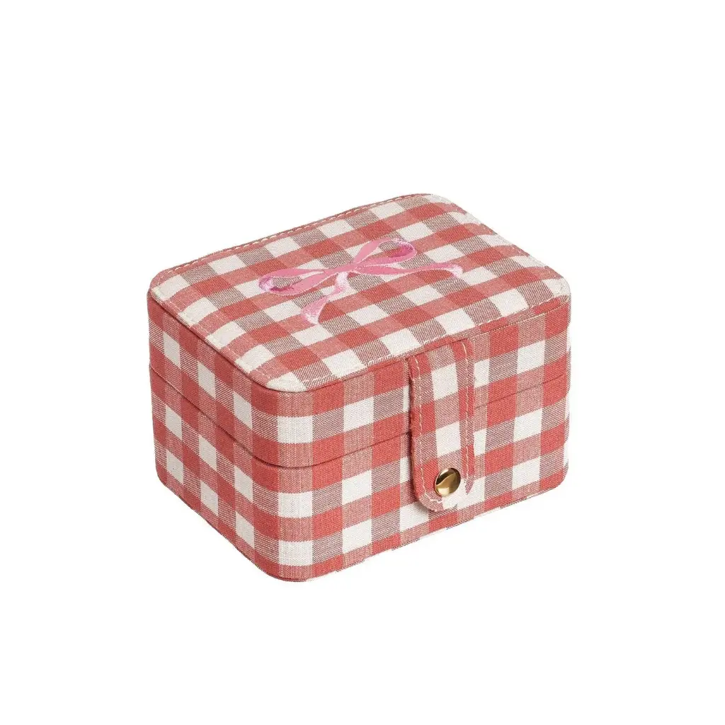 [RO-7472] Gingham Bow Jewellery Box Rockahula